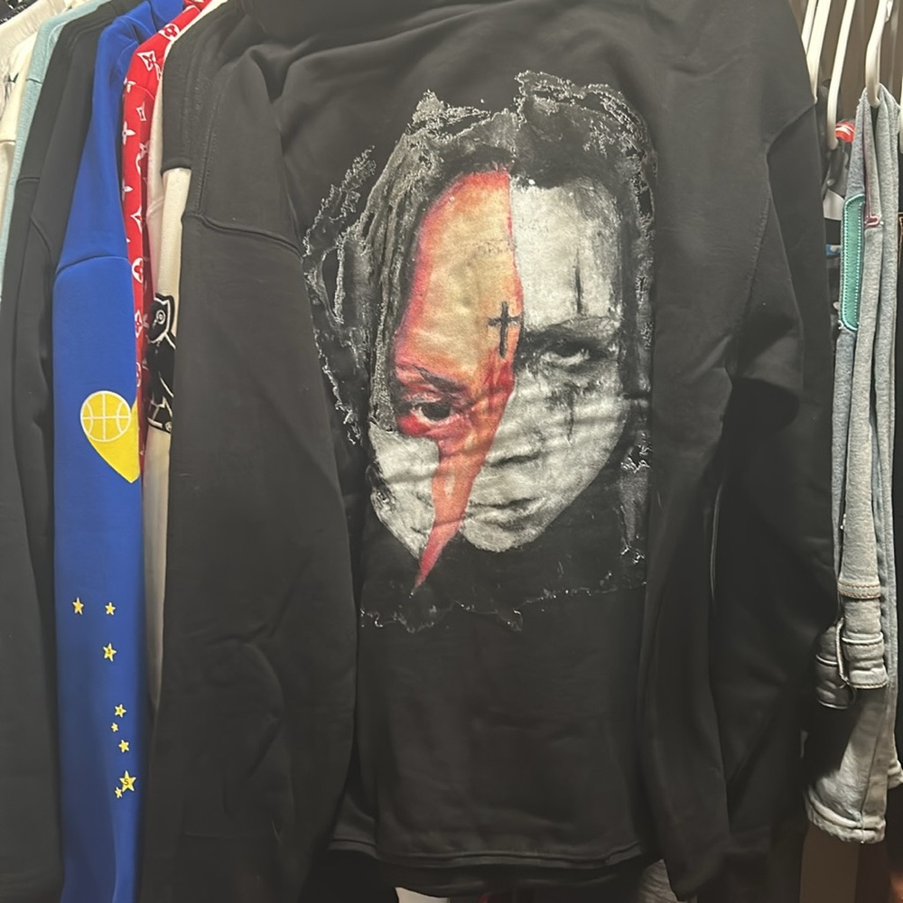 Black revenge, and Trippie Redd Collab Hoodie with Colorful Graphic - Picture 4 of 10
